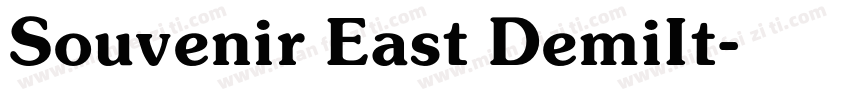 Souvenir East DemiIt字体转换